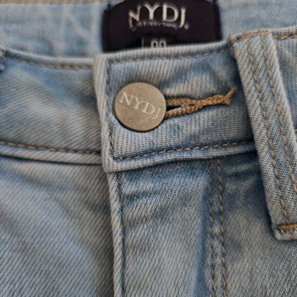 NYDJ Women's Brightside Lift Tuck Technology Crop Straight Leg Jeans Size 00/XS - Picture 3 of 14